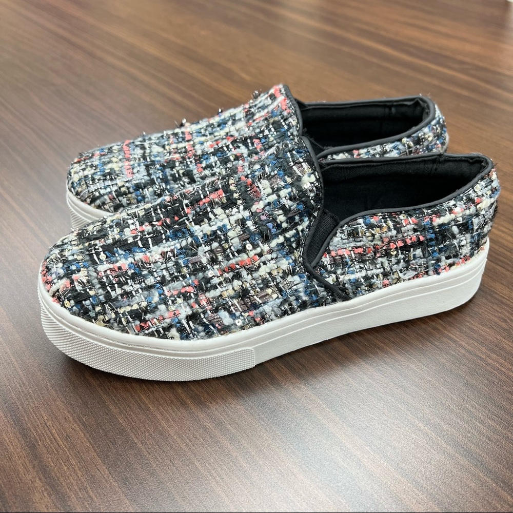 Sam Edelman Lacey Tweed Slip On Shoes